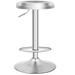 Costway Modern Swivel Adjustable Height Bar Stool with Footrest for Pub Bistro Kitchen Dining-1 Piece