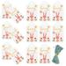 Blank Sticker The Gift Easter Party Decor Decorations DIY Paper Rabbit Tag 100 Pcs