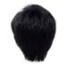 marioyuzhang Half Wigs for Black Women Human Hair Wig Bundles Short Hair Wigs for Black Women Short Cuts Wigs for Black Women Short Straight Black Ladies Wigs Glueless Closure Wefted Wigs