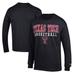 Men's Champion Black Texas Tech Red Raiders Basketball Stack Long Sleeve T-Shirt