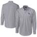 Men's Cutter & Buck Charcoal Oklahoma City Baseball Club Big Tall Easy Care Stretch Gingham Long Sleeve Button-Down Shirt