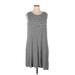 Amazon Essentials Casual Dress - Shift Scoop Neck Sleeveless: Gray Print Dresses - Women's Size X-Large