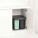 Brabantia Sort&go Built-in Bin, 10+10+20L - Dark Grey