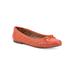 Women's Seaglass Casual Flat by White Mountain in Orange Fabric (Size 8 M)