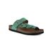 Women's Crawford Sandal by White Mountain in Green Suede (Size 8 M)