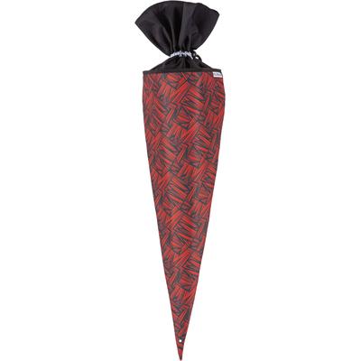 Schultüte MCNEILL "Schultüte, Zack", Kinder, Gr. H: 70cm, rot (zack), Polyester, Papierdekoration