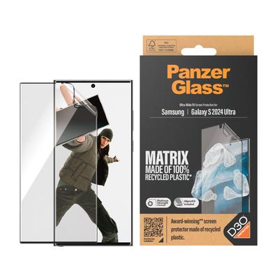 PANZERGLASS Displayschutzfolie "Matrix Ultra Wide Fit Screen Protector" Displayfolien farblos (transparent) Zubehör für Handys Smartphones