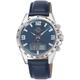 Funkchronograph MASTER TIME "Sporty" Armbanduhren blau (dunkelblau, blau) Herren Quarzuhren