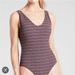 Athleta Swim | Athleta Seersucker One Piece Swimsuit Women’s Size Medium | Color: Blue | Size: M