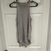 Athleta Tops | Athleta Halter Top White And Grey Thin Striped Tank Top Size Small | Color: Gray | Size: S