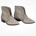 Anthropologie Shoes | Cecelia New York For Anthropologie Suede Ankle Perforated Booties Size 6 | Color: Gray | Size: 6.5