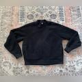 Athleta Tops | Athleta Pullover Asana Black Sherpa Sweatshirt Athletic Pockets Warm Crewneck Sm | Color: Black | Size: S