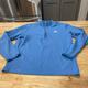 Adidas Shirts | Men’s Adidas Gold Blue Three Stripes Pullover Small (Fits Like Medium) | Color: Blue | Size: S