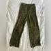 Zara Pants & Jumpsuits | Cute And Funky High Waisted Green And Black Elapsed Print Zara Pants Size Xs | Color: Green | Size: Xs