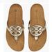 Tory Burch Shoes | Nib $198 Tory Burch Miller Cloud Sandal In Spark Gold / Natural, Size 9m! | Color: Gold/Silver | Size: 9