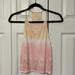 American Eagle Outfitters Tops | American Eagle Tye-Dye Cropped Ribbed Tank | Color: Pink/Yellow | Size: S