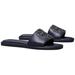 Tory Burch Shoes | Nib Tory Burch Double T Sport Slide Leather Sandal Navy Blue Us 7 Authentic | Color: Blue/Gold | Size: 7