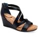 Giani Bernini Shoes | Nwt Giani Bernini Womens Black Camden Strappy Wedge Heel Shoe Size 8m | Color: Black | Size: 8