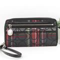 Coach Bags | Coach Tartan Plaid Large Wallet Wristlet | Color: Red | Size: Large