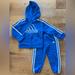 Adidas Matching Sets | Adidas Track Suit Zip Hoodie Jacket Pant Sweatpant Stripe Blue Toddler 3t 3 Tall | Color: Blue | Size: 3tb