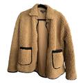 J. Crew Jackets & Coats | J Crew Tan/Brown Sherpa Jacket Size Large | Color: Black/Brown | Size: L