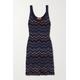 Missoni - Sequin-embellished Crochet-knit Mini Dress - Navy