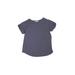 Crewcuts Short Sleeve T-Shirt: Blue Marled Tops - Kids Boy's Size 6