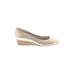 Cole Haan Wedges: Ivory Print Shoes - Women's Size 7 - Open Toe