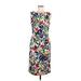 Apt. 9 Casual Dress - Sheath: White Print Dresses - Women's Size 6