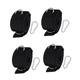 Kisangel 4 Pcs Thigh Straps Thigh Exercising Belt Leg Straps for Gym Tie Rod Tool Ankle Straps for Cable Machines Passenger Seat Pad Bike Workout Band Exercise Equipment Major Nylon Fitness