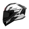 MT Motorcycle Helmet - Full Face - ECE 22.06 - MT Stinger 2 Zivze A2 Gloss Black White L