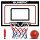 SUNEPIC Basketball Hoop Indoor, Foldable Basketball Hoop for Kids and Adults, 24’’x16’’ Portable Basketball Wall Mount Hoops & Goals, Over The Door Toddler Basketball Hoop for Outdoor and Pool