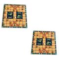 SAFIGLE 2 Pcs Chinese Chess Portable Travel Chess Chessboard Toy Chess Game Board Kids Game Chess Chinese Checkers Memory Match Chess International Chess Game Toys 2 in 1 Wooden Board Game