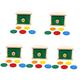 ibasenice Children Toys 5 Sets Teaching Aid Coin Toys Kids Arts and Crafts Ball Drop Toy Shape Sorter Set of Columns Girl Toddler Wood Kids Playset