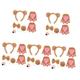 SOIMISS 5 Sets Bear Headband Tail Head Band Tiara Bear Ears Headbands Costume Props Dress up Costumes Ear Headbands for Girls Bear Costume Ears Headband Fake Nose Fabric Animal Nose Pads