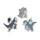 Pokémon Center: Frigibax, Arctibax & Baxcalibur Pokémon Pins (3-Pack), Zinc alloy / hard enamel, no gemstone