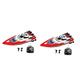 Toyvian 2pcs Rc Rc Boat Rc Bait Boat Alligator Head Boat Rc Fishing Boat Racing Boat Model Pool Toy Models Toys High Boat Remote Control Red