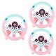 Toyvian 3 Pcs Simulation Steering Wheel with Base Vehicle Toys Driver Car Activity Toy Driving Controller Toys Learn Driver Toy Pretend Toys Pretend Play Steering Wheel Co-pilot Abs Child