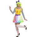 Funidelia | Deluxe Clown Costume for woman Clowns, Circus, Funny - Costume for adults accessory fancy dress & props for Halloween, carnival & parties - Size M - Yellow