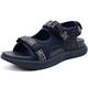 ONCAI Walking Sandals Men,Arch Support Hiking Trail Man Fisherman Sandals,Breathable Mesh Water Beach and Orthopedic Father Sports Recovery Slides with Adjustable Strap Blue Size 11