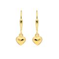 Paar Ohrhänger ADELIA´S "1 333 Gold Ohrringe / Herz" Gr. Damen, Gelbgold 333, goldfarben (gold) Damen Ohrhänger
