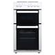 Statesman FUSION50W Double Oven Electric Cooker, 4 Hotplates, Separate Grill, 50cm Wide, White