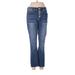 Royalty For Me Jeans - High Rise Boot Cut Boot Cut: Blue Bottoms - Women's Size 6 - Sandwash