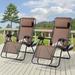BONOSUKI Outdoor Foldable Recliner Lounge Chair Zero Gravity Chair
