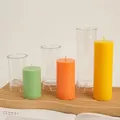 Moule à bougie cylindrique bricolage pilier en résine moules à bougies aromathérapie moules