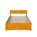 AFI Furnishings Orlando Bed Wood in Brown | 37.25 H x 57.75 W x 76.75 D in | Wayfair BR8132057
