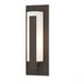 Hubbardton Forge Vertical Bar Outdoor 1 - Bulb 7.5" H Outdoor Flush Mount Aluminum/Glass/Metal in Gray/Yellow | Wayfair 307285-SKT-78-GG0066