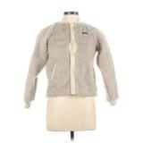 Patagonia Fleece Jacket: Short Ivory Solid Jackets & Outerwear - Kids Girl's Size Large