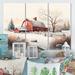 August Grove® Calm Red Barn In Winter V - Farmhouse Canvas Wall Art Set Metal | 32 H x 48 W x 1 D in | Wayfair C28A9C1BC2AB4A39B9AA5315CFE80923