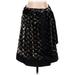Etcetera Casual Midi Skirt Long: Black Print Bottoms - Women's Size 8
